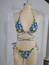 Costume Da Bagno Bikini Triangolo Stampa Floreale Stringato