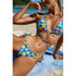 Costume Da Bagno Bikini Triangolo Stampa Floreale Stringato